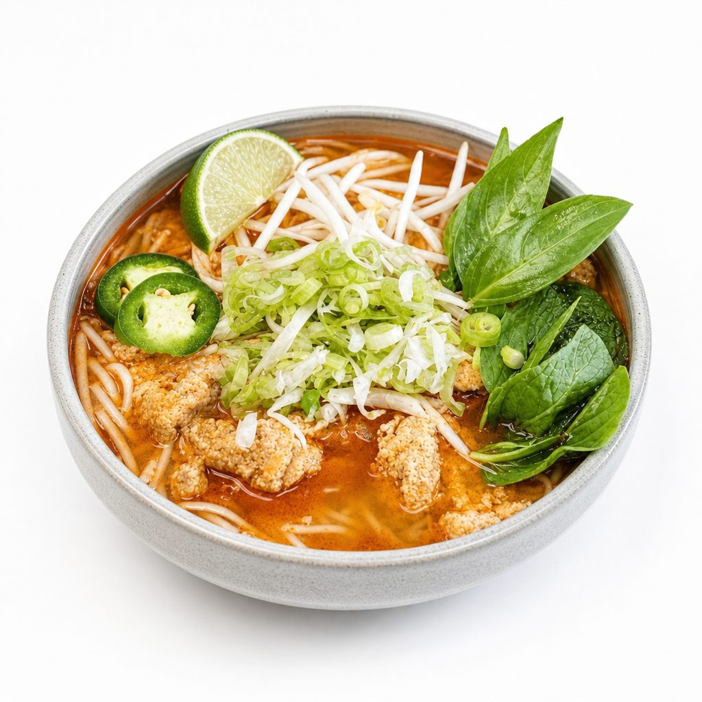 H1. Bún Riêu / Shrimp, Crab Tomato Noodle Soup / 虾蟹肉酸汤米粉.