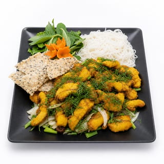 H2. Chả Cá Lã Vọng / Fried Fish with Turmeric and Dill / 炸鱼米粉)